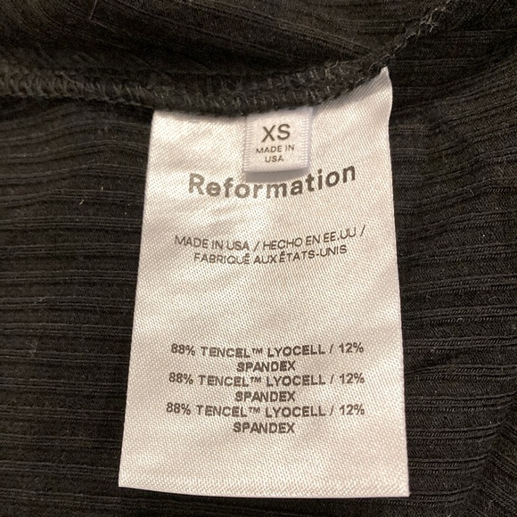 NWT Reformation Belmont Knit Black Dress - Sz M and XS - Picture 11 of 11
